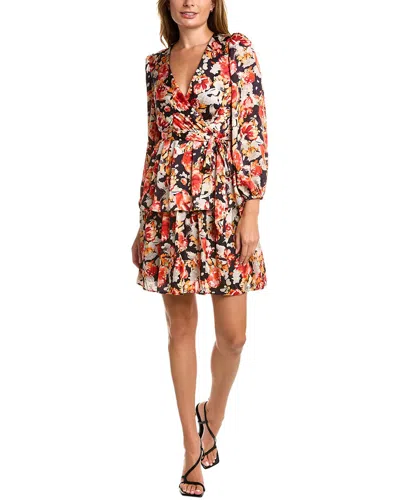Julia Jordan Printed Mini Dress In Orange