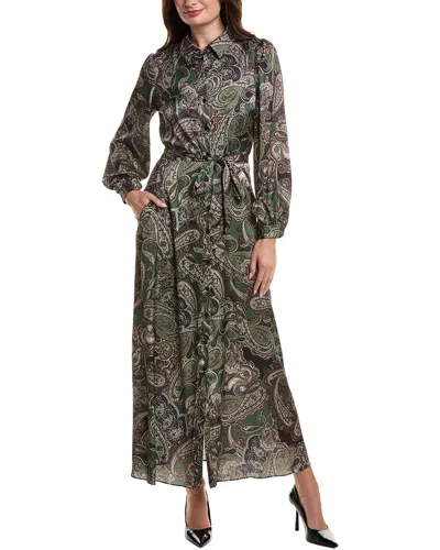 Julia Jordan Printed Satin Maxi Dress In Multi