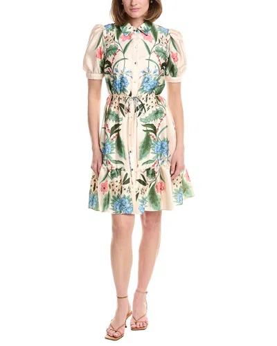 Julia Jordan Printed Satin Twill Dress In Animal Print