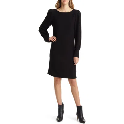 Julia Jordan Puff Sleeve Sweater Dress In Black