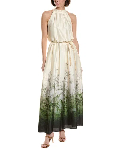 Julia Jordan Rebel Twill Maxi Dress In Neutral