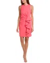 Julia Jordan Ruffle Sleeveless Sheath Dress