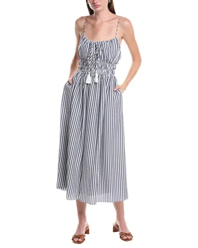 Julia Jordan Seersucker Maxi Dress In Black