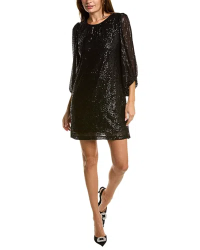 Julia Jordan Sequin Shift Dress In Black