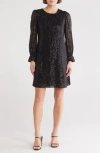 Julia Jordan Sequin Shift Dress In Black