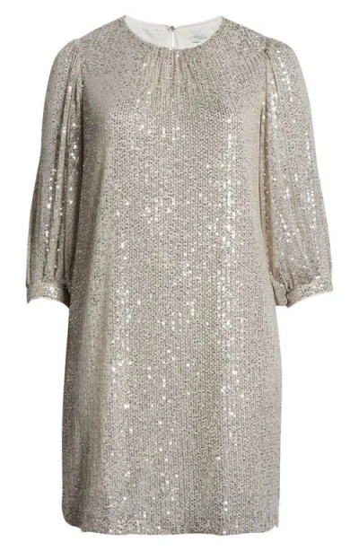 Julia Jordan Sequined Sheath Dress In Gray