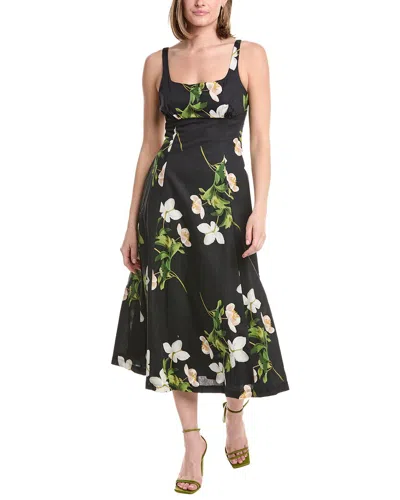 Julia Jordan Sleeveless Midi Dress In Black