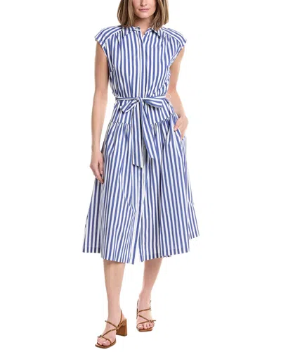 Julia Jordan Stripe Midi Dress In Multi