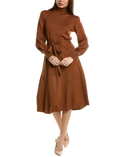 Julia Jordan Sweaterdress In Brown