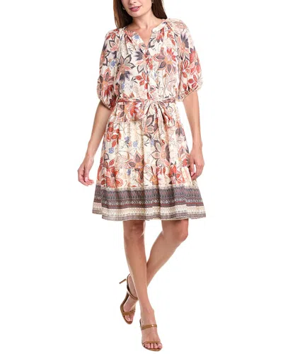 Julia Jordan Tiered Shirtdress In Multi