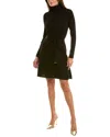 Julia Jordan Turtleneck Sweaterdress In Black