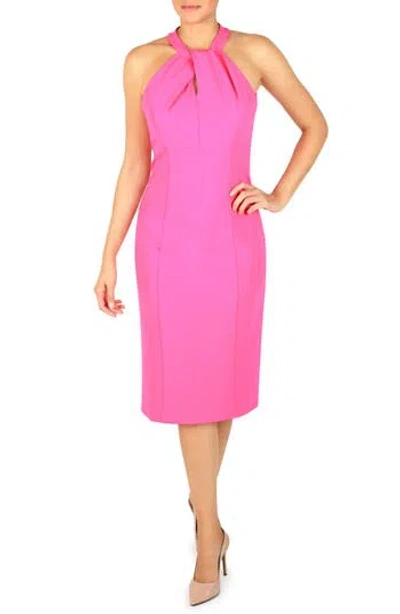 JULIA JORDAN JULIA JORDAN TWIST NECK SHEATH DRESS