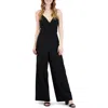 Julia Jordan V-neck Sleeveless Jumpsuit In Black