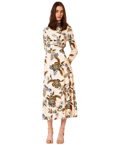 Julia Jordan Women's Long-sleeve Midi Dress In White