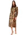 Julia Jordan Women's Long-sleeve Midi Shirtdress In Multi