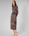 Julia Jordan Women's Printed Long-sleeve Collared Dress In Multi