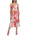 Julia Jordan Women's Printed Spaghetti-strap Dress In Ivory Multi