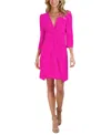 Julia Jordan 3/4-sleeve Sheath Dress In Fuchsia