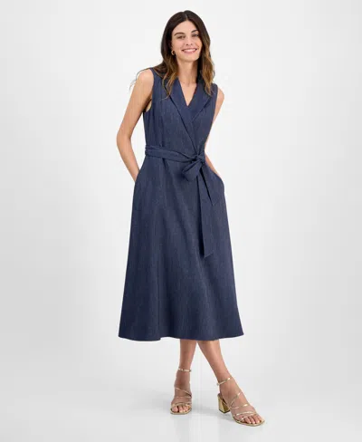 Julia Jordan Women's Sleeveless Midi Dress In Blue