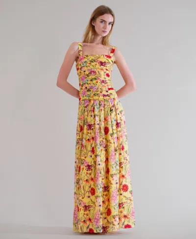 Julia Jordan Women's Square Neck Maxi Dress In Multi