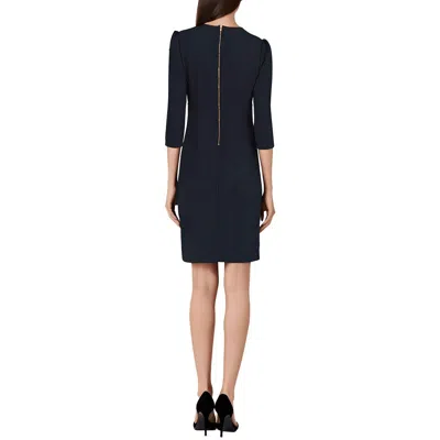 Julia Jordan Womens Crepe Ruffled Sheath Dress In Black