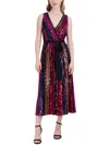 Julia Jordan Womens Sequined Midi Cocktail And Party Dress In Pink