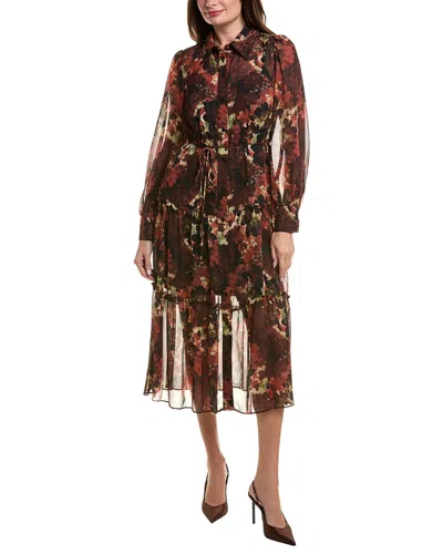 Julia Jordan Yoryu Chiffon Midi Dress In Multi