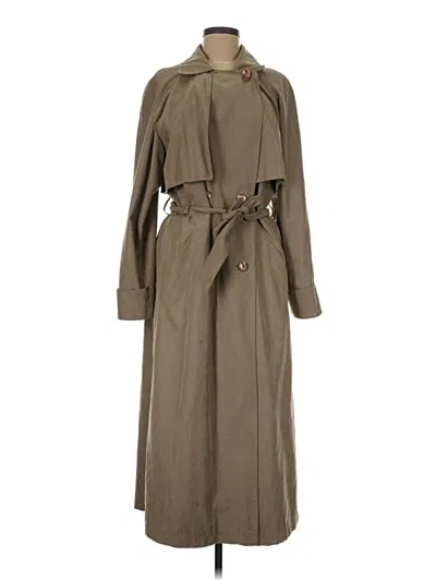 Pre-owned Julia Klein Trenchcoat In Green