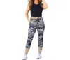 Julia Rose Ace Capri Leggings With Pockets In Camo In Multi