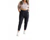 Julia Rose Annie Casual Harem Jogger Pants In Black In Black