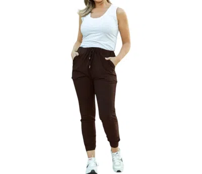 Julia Rose Brianna Joggers In Brown