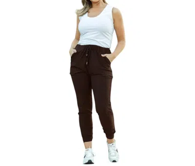 Julia Rose Brianna Joggers In Brown