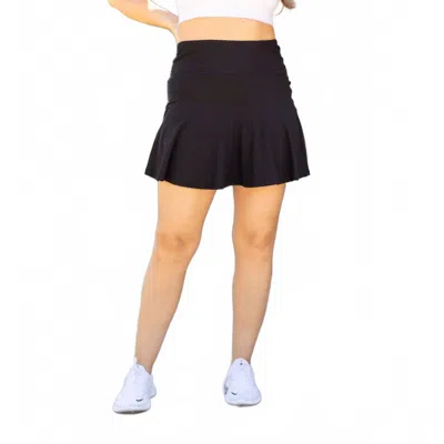 Julia Rose Brielle High-waisted Skort In Black