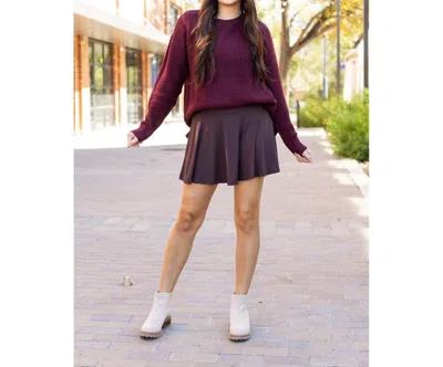 Julia Rose Britt Skort In Brown
