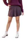 Julia Rose Britt Skort With Pocket In Brown In Brown