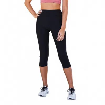 Julia Rose Cassandra Capri Leggings With Pockets In Black