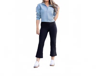 Julia Rose Delilah Kick Flare With Pockets Leggings In Black