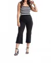 Julia Rose Faith Tummy Control High Waisted Guacho Pants In Black In Black