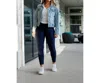 Julia Rose Full Length Leggings In Navy In Blue