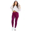 Julia Rose Full Length Leggings With Pocket In Maroon In Multi