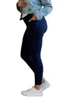 Julia Rose Full Length Leggings With Pocket In Navy In Blue