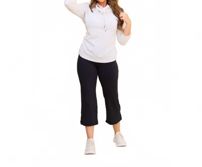 Julia Rose Gabriella High Waisted Gaucho Pant In Black