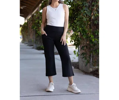 Julia Rose Gabriella High Waisted Gaucho Pants In Black