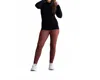 Julia Rose Houndstooth Full Length Leggings In Brown In Multi