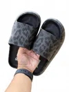 Julia Rose Leopard Slides In Black