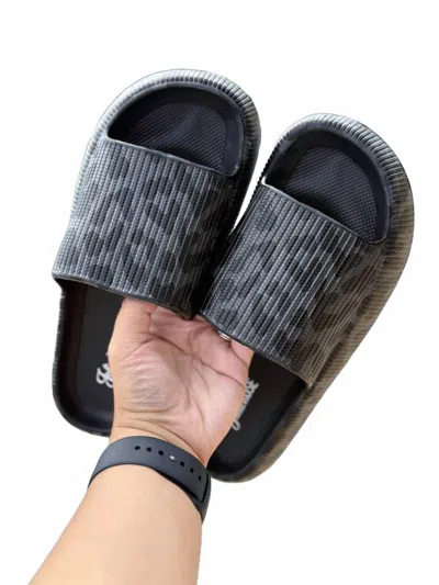 Julia Rose Leopard Slides In Black