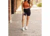 Julia Rose Maggie Regular Waistband Biker Shorts 5" In Black In Black