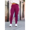 Julia Rose Maria Full Length Leggings With Pocket In Maroon