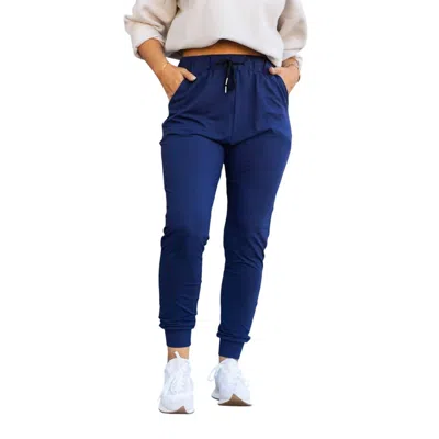 Julia Rose Nora Joggers In Navy In Blue