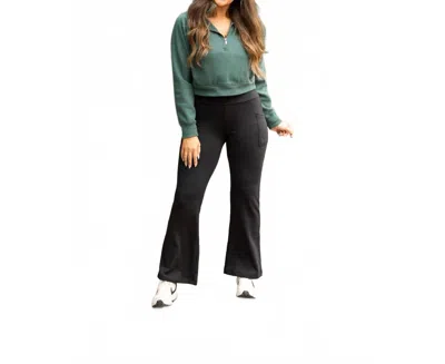 Julia Rose The Charlotte Fleece Bootcut In Black